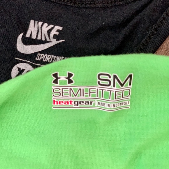 Lot/bundle of 4 workout tanks. Adidas, Nike, UA - Picture 8 of 9